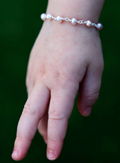 pink pearl baby bracelets